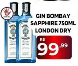 Safra Supermercados Gin bombay sapphire london dry oferta