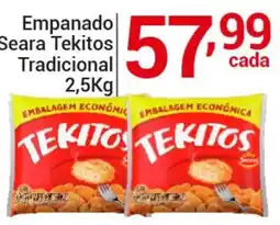 X Supermercados Empanado Seara Tekitos Tradicional oferta
