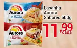 X Supermercados Lasanha aurora sabores oferta