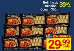 X Supermercados Bolinho de Bacalhau oferta