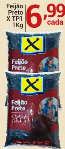 X Supermercados Feijão Preto oferta