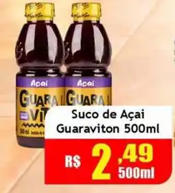 Supermercado Kibe Suco de Açaí Guaraviton oferta