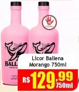 Supermercado Kibe Licor ballena morango oferta