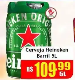 Supermercado Kibe Cerveja Heineken Barril 5L oferta