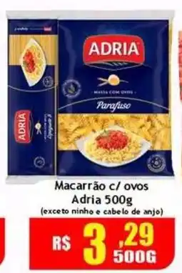 Supermercado Kibe Macarrão c/ ovos Adria oferta