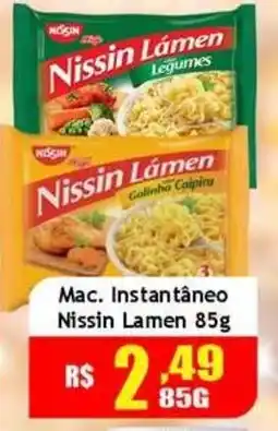 Supermercado Kibe Mac. Instantâneo Nissin Lamen oferta