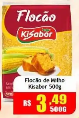 Supermercado Kibe Flocão de Milho Kisabor oferta