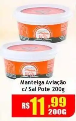 Supermercado Kibe Manteiga Aviação c/ Sal Pote oferta