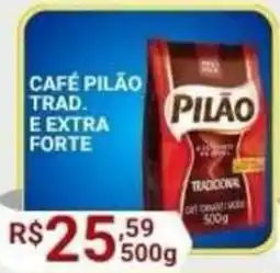 Supermercados Santo Antonio Café pilão tradicional e extra forte oferta