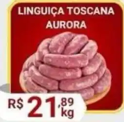 Supermercados Santo Antonio Linguiça toscana aurora oferta