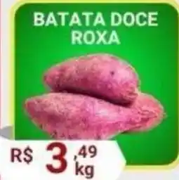 Supermercados Santo Antonio batata doce roxa oferta