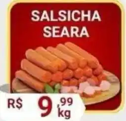 Supermercados Santo Antonio salsicha seara oferta