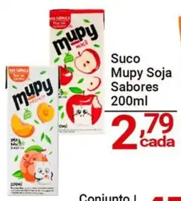 X Supermercados Suco Mupy Soja Sabores oferta
