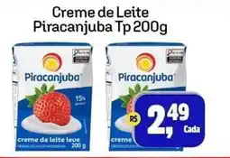 Sj Supermercados Creme de leite piracanjuba tp 200g oferta