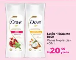 Supermercados Mateus Loção Hidratante Dove Várias Fragrâncias oferta