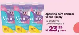 Supermercados Mateus Aparelho para Barbear Vênus Simply oferta