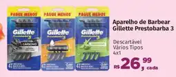Supermercados Mateus Aparelho de Barbear Gillette Prestobarba 3 oferta