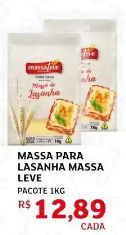 Assaí Atacadista Massa para lasanha massa leve oferta