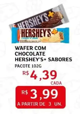 Assaí Atacadista Wafer com chocolate hershey's+ sabores oferta