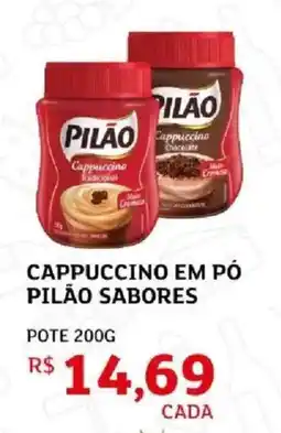 Assaí Atacadista Cappuccino em pó pilão sabores oferta