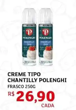 Assaí Atacadista creme tipo chantilly polenghi oferta