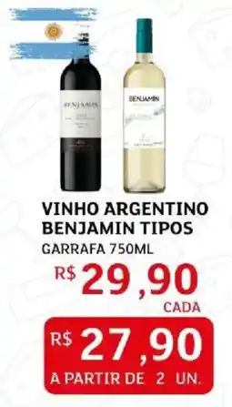Assaí Atacadista vinho argentino benjamin tipos oferta