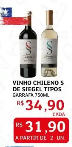 Assaí Atacadista vinho chileno s de siegel tipos oferta