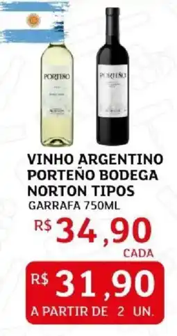 Assaí Atacadista vinho argentino porteño bodega norton tipos oferta