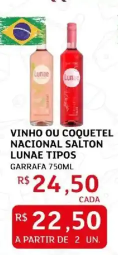 Assaí Atacadista vinho ou coquetel nacional salton lunae tipos oferta