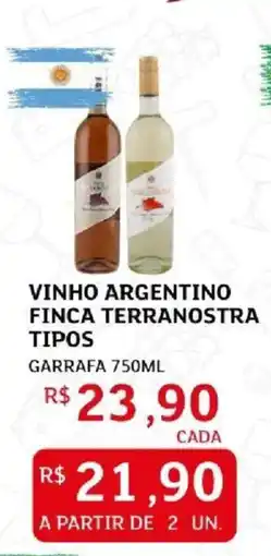 Assaí Atacadista vinho argentino finca terranostra tipos oferta