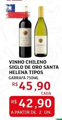 Assaí Atacadista vinho chileno siglo de oro santa helena tipos oferta