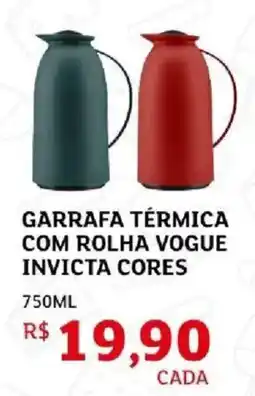 Assaí Atacadista Garrafa térmica com rolha vogue invicta cores oferta