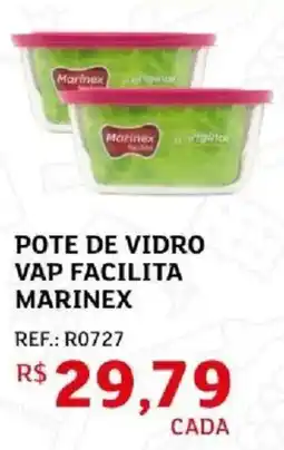 Assaí Atacadista pote de vidro vap facilita marinex oferta