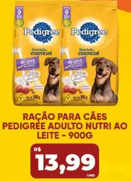 Tatico Ração para cães pedigree adulto nutri ao leite oferta