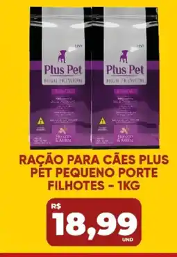 Tatico Ração para cães plus pet pequeno porte filhotes oferta