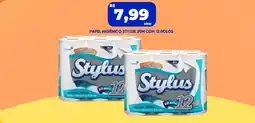Tatico Papel higiênico stylus 20m com 12 rolos oferta