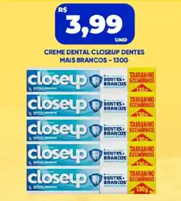 Tatico creme dental closeup dentes mais brancos oferta