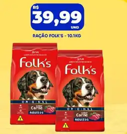 Tatico Ração folk's - 10.1kg oferta
