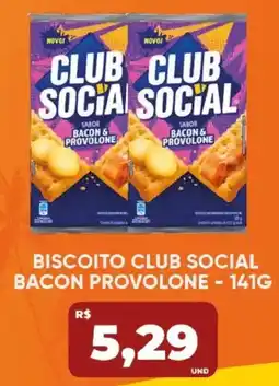 Tatico Biscoito club social bacon provolone oferta