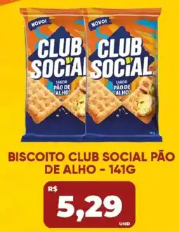 Tatico Biscoito club social pão de alho oferta