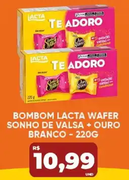 Tatico Bom bom lacta wafer sonho de valsa + ouro branco oferta
