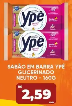 Tatico Sabão em barra ypê glicerinado neutro original oferta