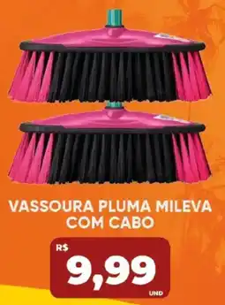Tatico vassoura plumas mileva com cabo oferta
