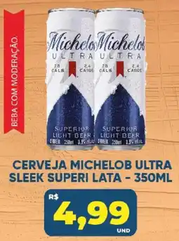 Tatico Cerveja michelob ultra sleek superior lata oferta