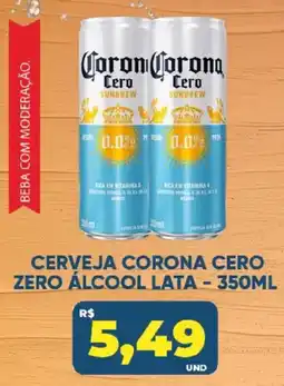 Tatico Cerveja corona cero zero álcool lata oferta