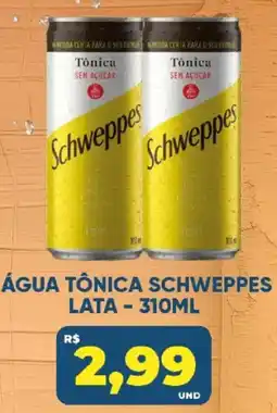 Tatico Água tônica schweppes oferta