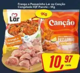 Rede Supermarket Frango a Passarinho Lar ou Canção Congelado IQF Pacote oferta