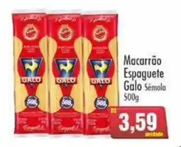 Compre Bem Macarrão Espaguete Galo Semola oferta