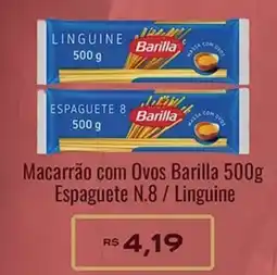 Supermercados Rondon Macarrão com Ovos Barilla Espaguete N.8/Linguine oferta