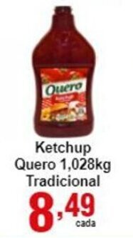 Ketchup Quero 1.028kg tradicional